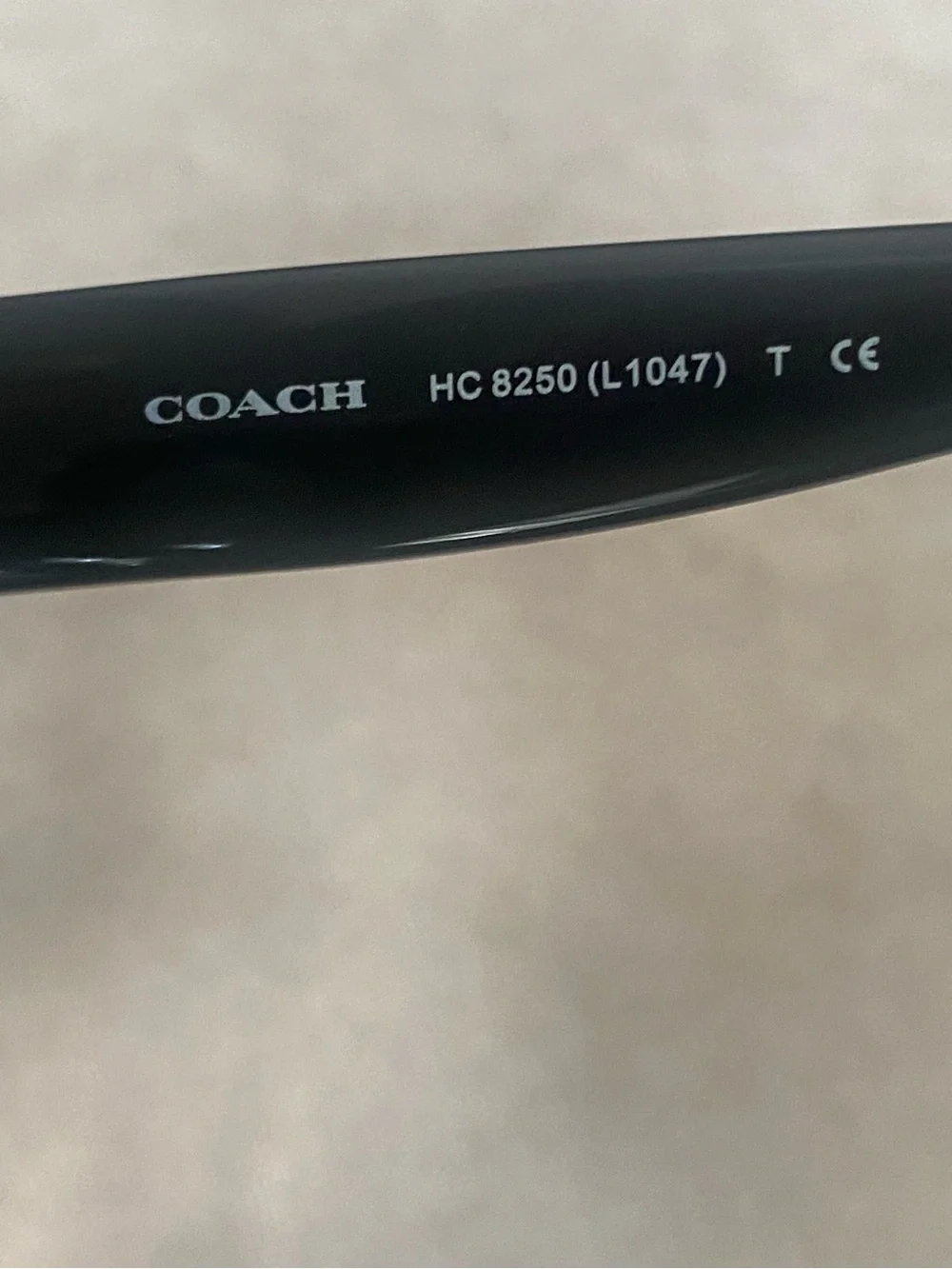 Coach Black Oversized Round Sunglasses with Case